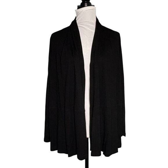 Theory Open Drape Cardigan Black Size Medium - Picture 1 of 9